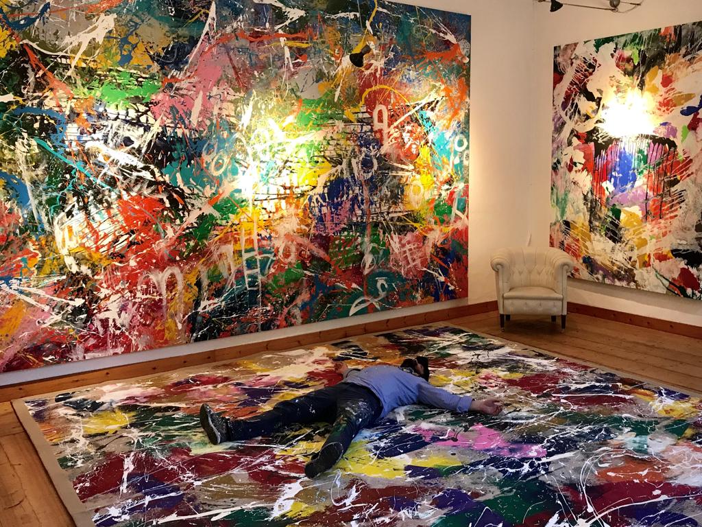 Borsa T-POT art – opera dall’artista AGRON HOTI Baisesmamain - Cecilia Benetti Design